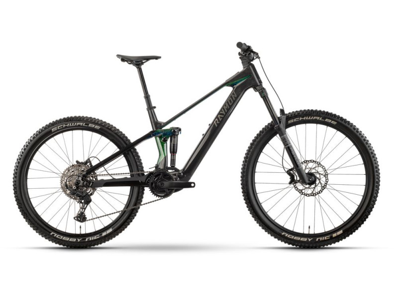 Horské elektrokolo Raymon Tarok Comp | 2027, carbon / northern light, L