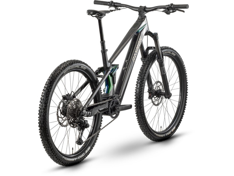 Horské elektrokolo Raymon Tarok Comp | 2027, carbon / northern light, L