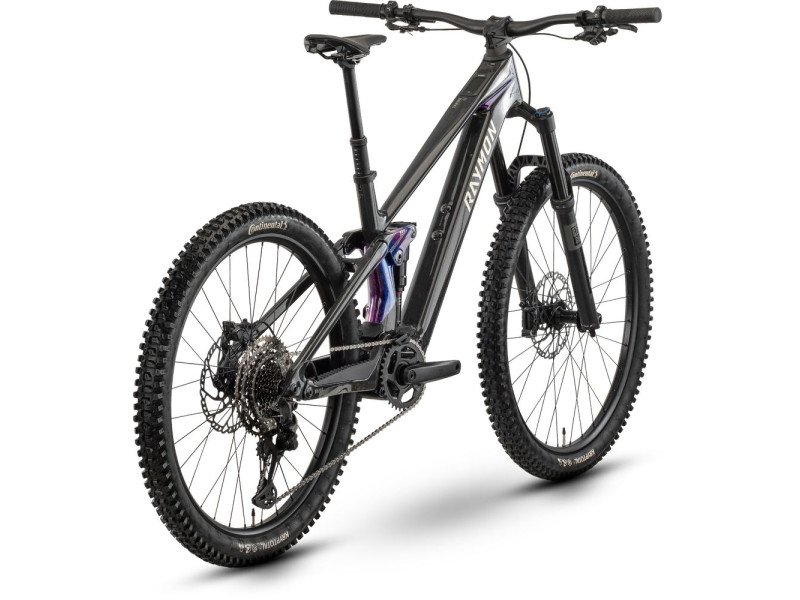 Horské elektrokolo Raymon Tarok Pro | 2027, carbon / galaxy, L