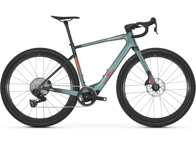Gravelové elektrokolo Megamo Along 03 | 2027, pop green, L