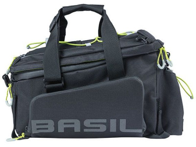 Brašna na nosič Basil Miles XL Pro – černá/limetková