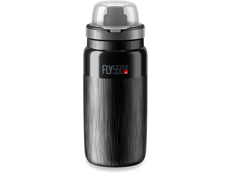 Cyklistická láhev na pití Elite Fly MTB Tex – černá 550 ml