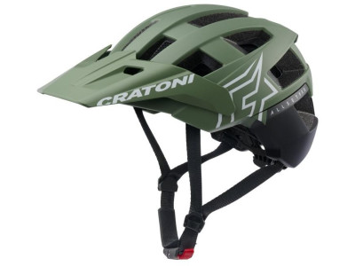 Cyklistická helma Cratoni AllSet Pro – khaki/černá