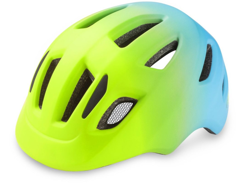 Cyklistická helma R2 ATH37B PUMP – žlutá/modrá