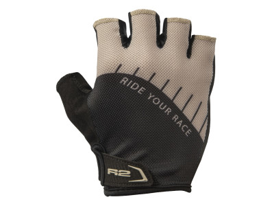 Cyklistické rukavice R2 Vouk ATR19Z – béžová/černá