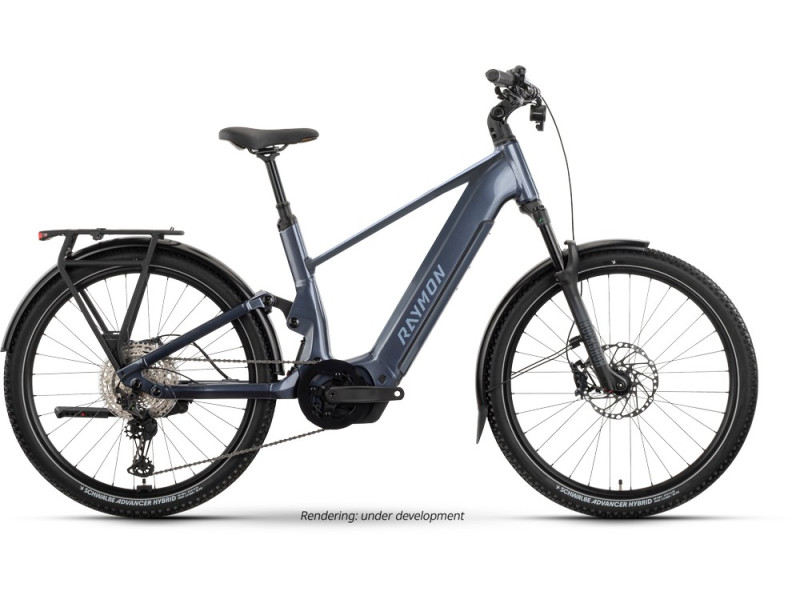 Trekové elektrokolo Raymon Tavano Ultra | 2026, smokeblue, XL